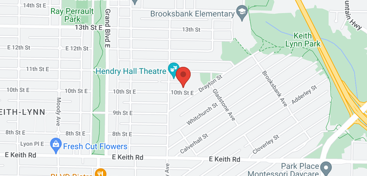 map of 832 E 10TH STREET